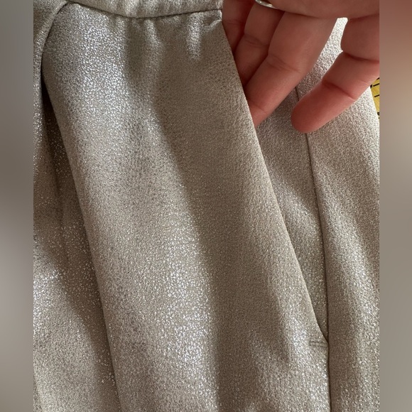 Zara Shiny Silver dress pants US M - Picture 7 of 8